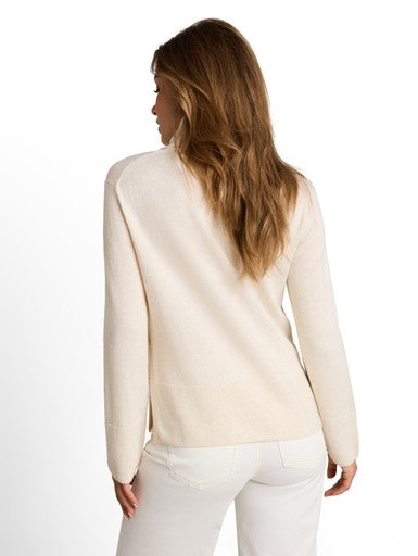 KNIT CASHMERE BLEND TURTLENECK SWEATER