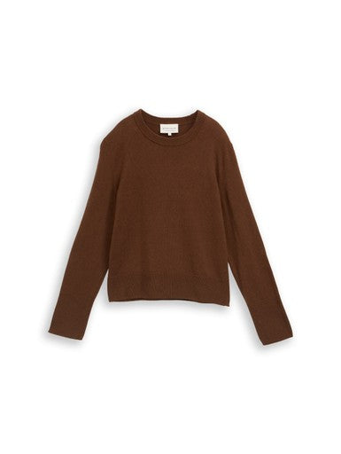 KNIT CASHMERE BLEND CREWNECK SWEATER