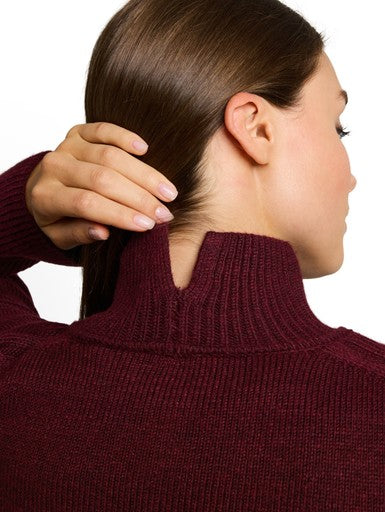 KNIT COSY MOCKNECK SWEATER