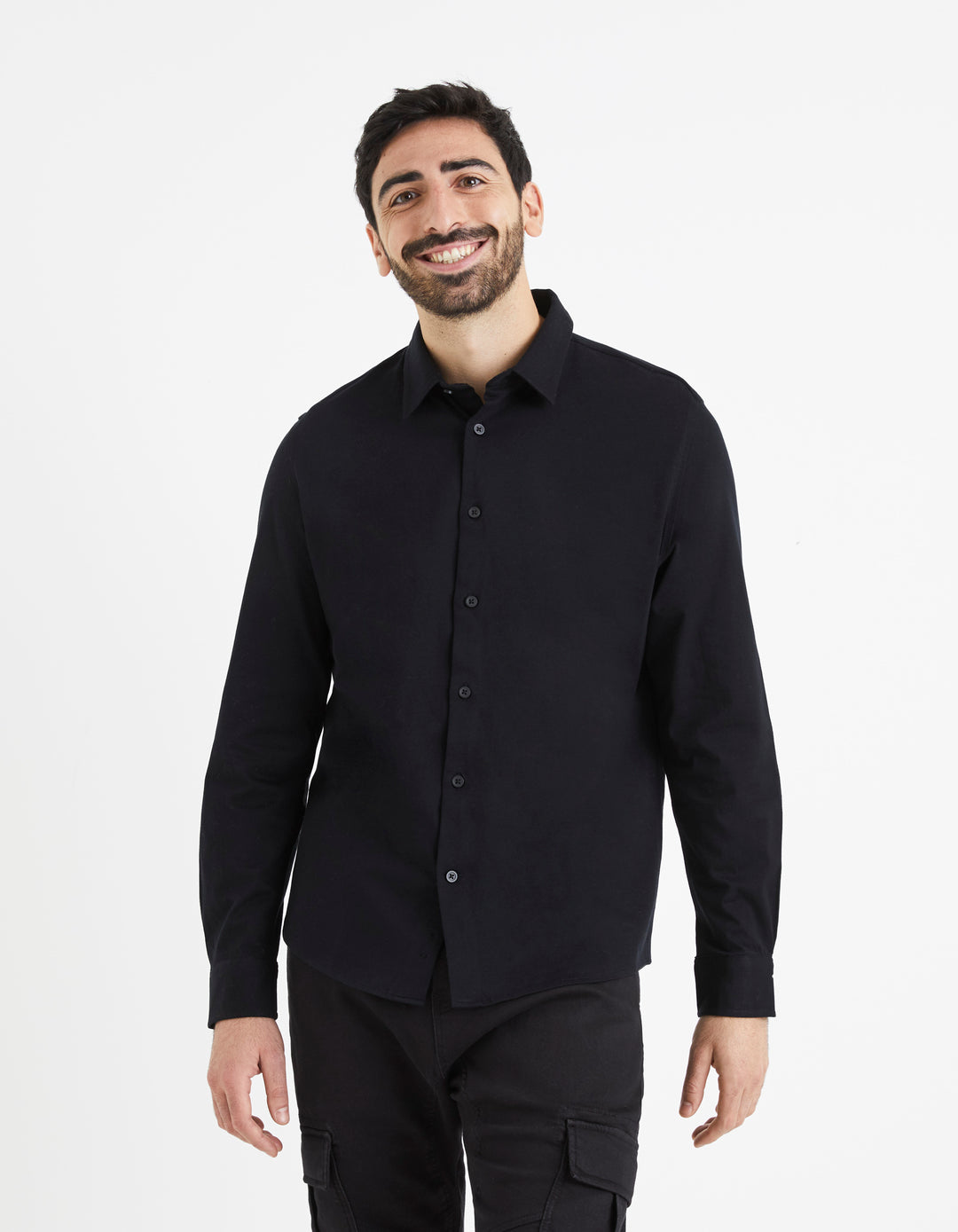 Men - knitted - Shirt - Long sleeves