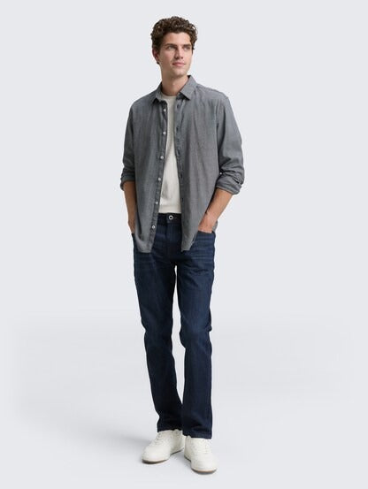 FITTED STRUCTURED STRETCH SHIRT