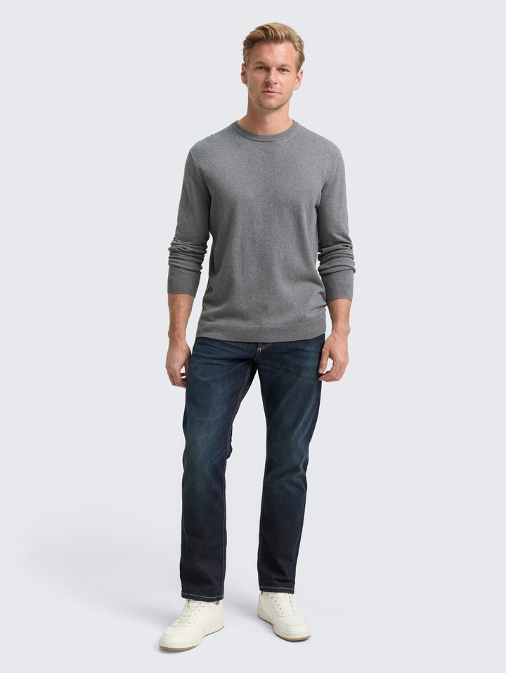 COTTON CASHMERE CREWNECK KNIT
