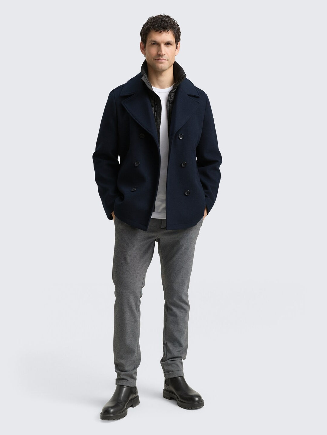 WOOL CABAN WITH INSERT