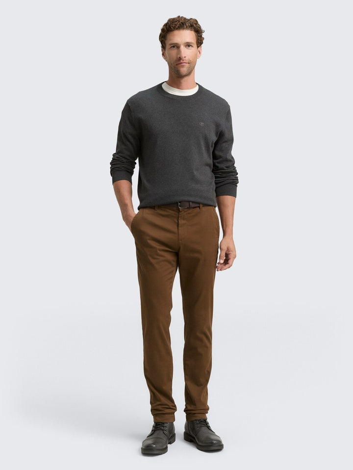 SLIM SOFT CHINO WITH BELT