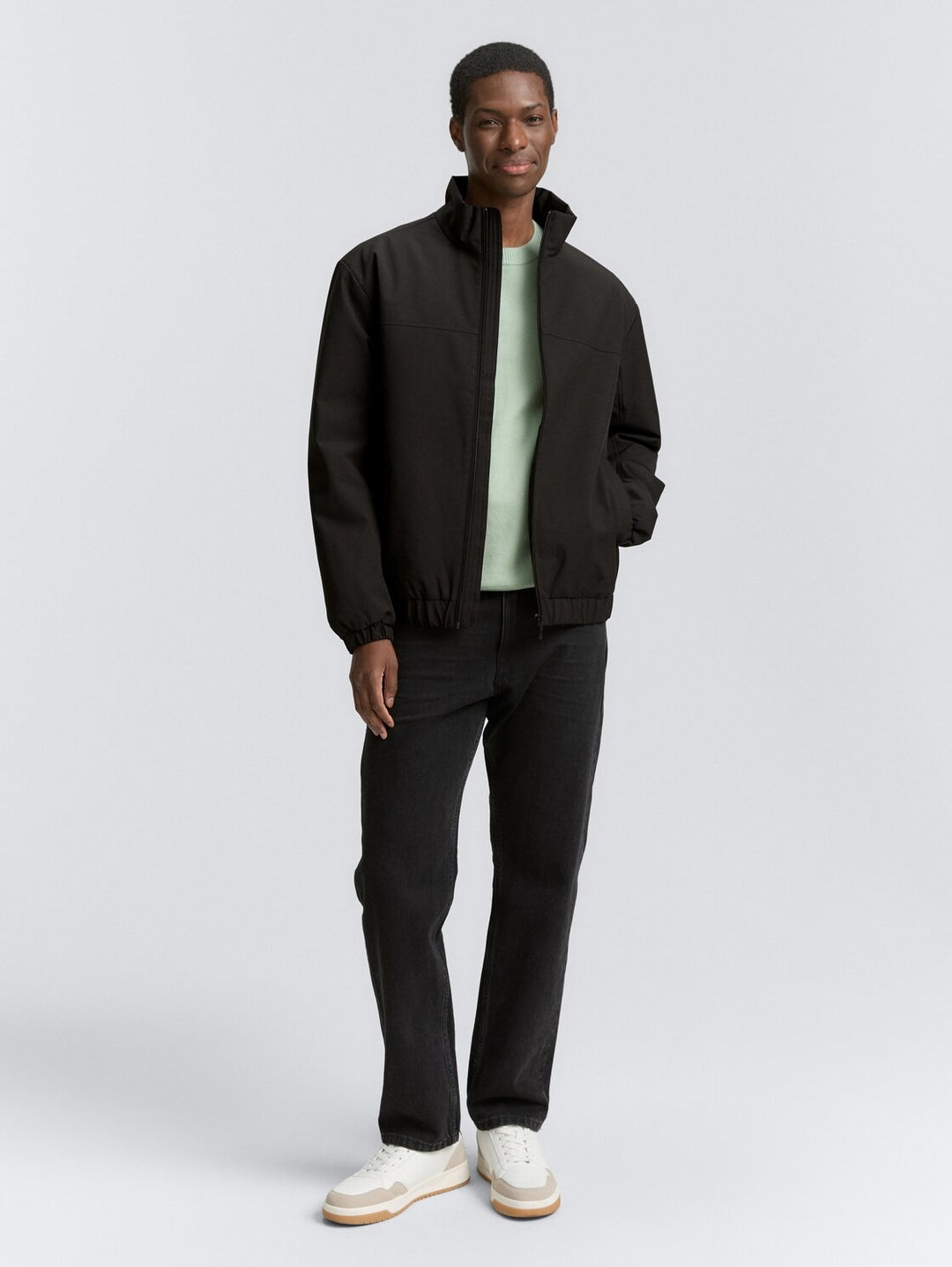 STAND-UP COLLAR BLOUSON