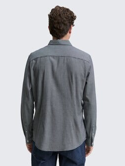 FITTED STRUCTURED STRETCH SHIRT