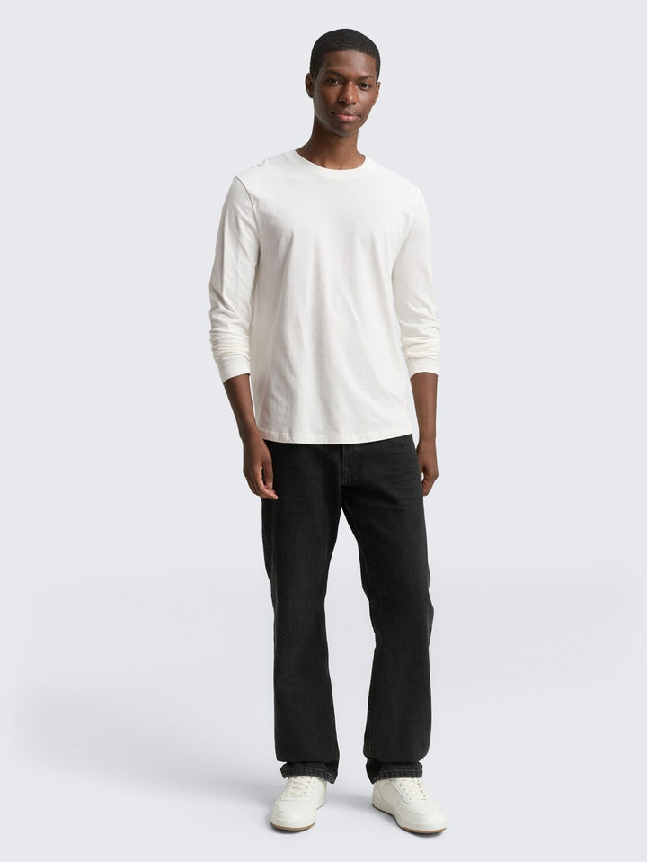 SOLID ROUNDED HEM LONGSLEEVE