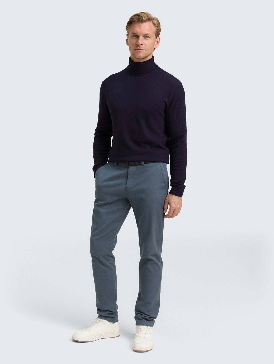 COTTON CASHMERE TURTLENECK KNIT