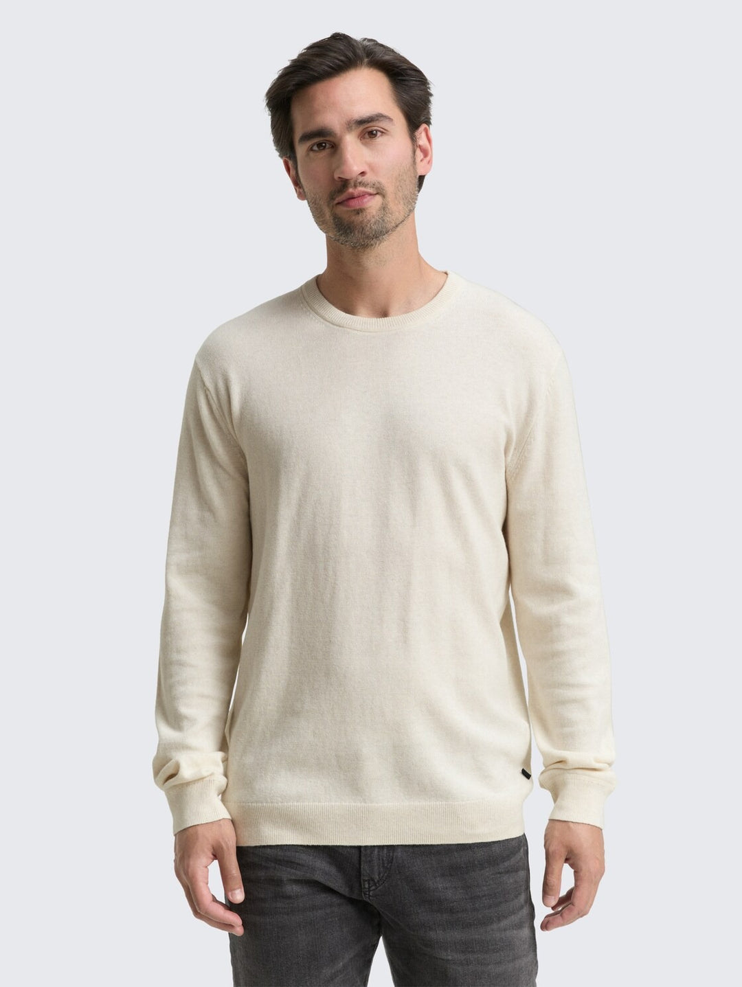 COTTON CASHMERE CREWNECK KNIT