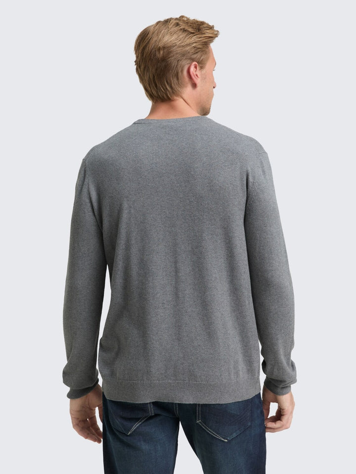 COTTON CASHMERE CREWNECK KNIT