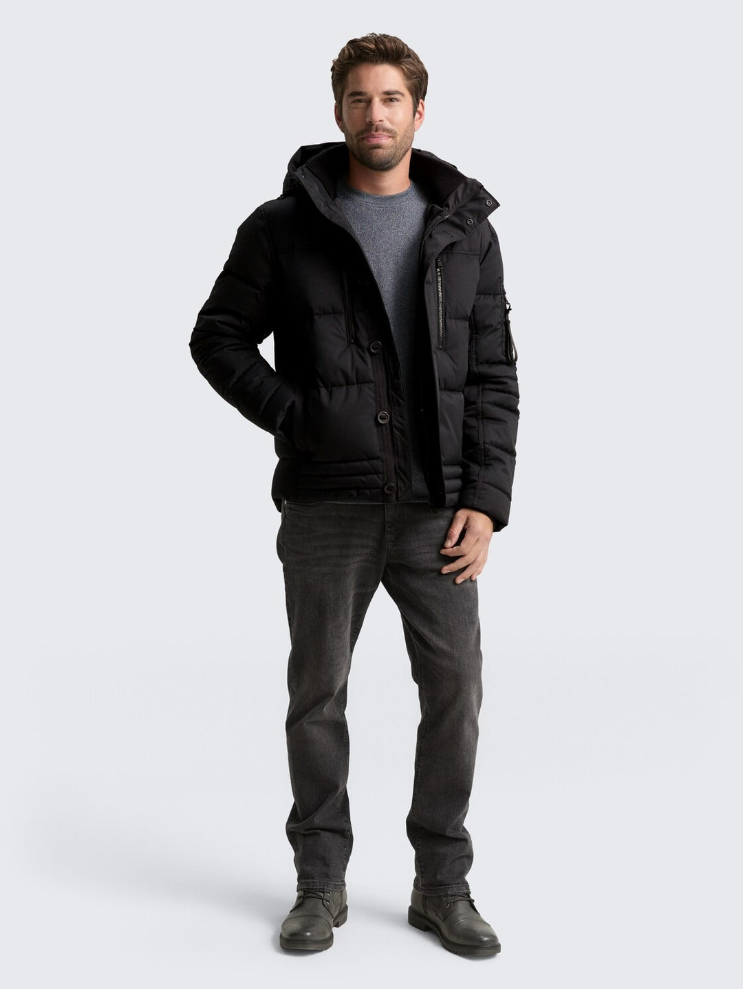 PUFFER JACKET WITH HOOD