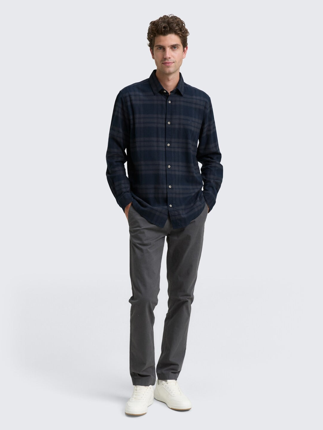 TONAL CHECK SHIRT