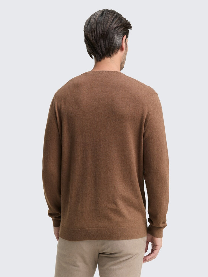 COTTON CASHMERE CREWNECK KNIT