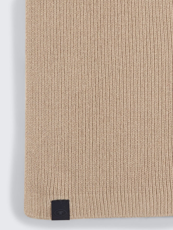 COSY KNITTED WOOL BLEND SCARF