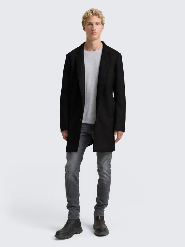 BASIC WOOL OPTIC COAT