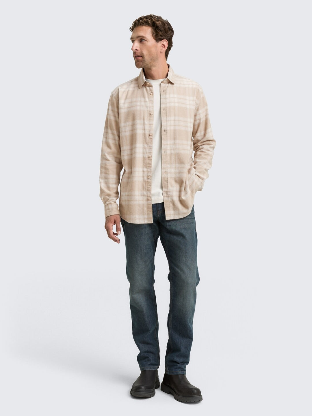 TONAL CHECK SHIRT