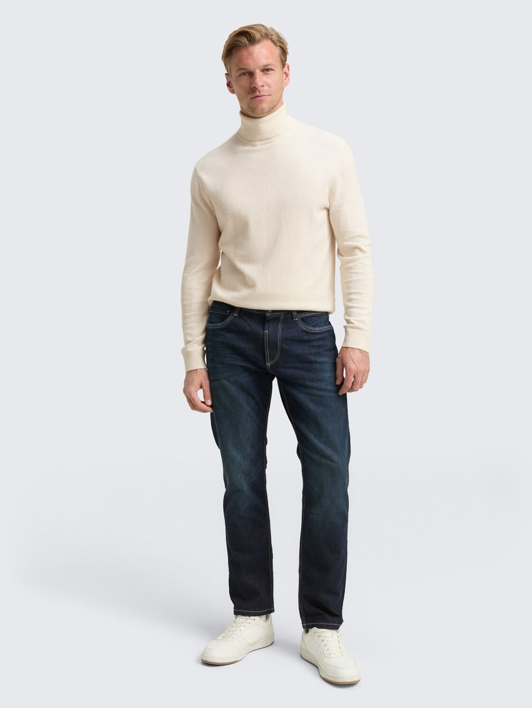 COTTON CASHMERE TURTLENECK KNIT