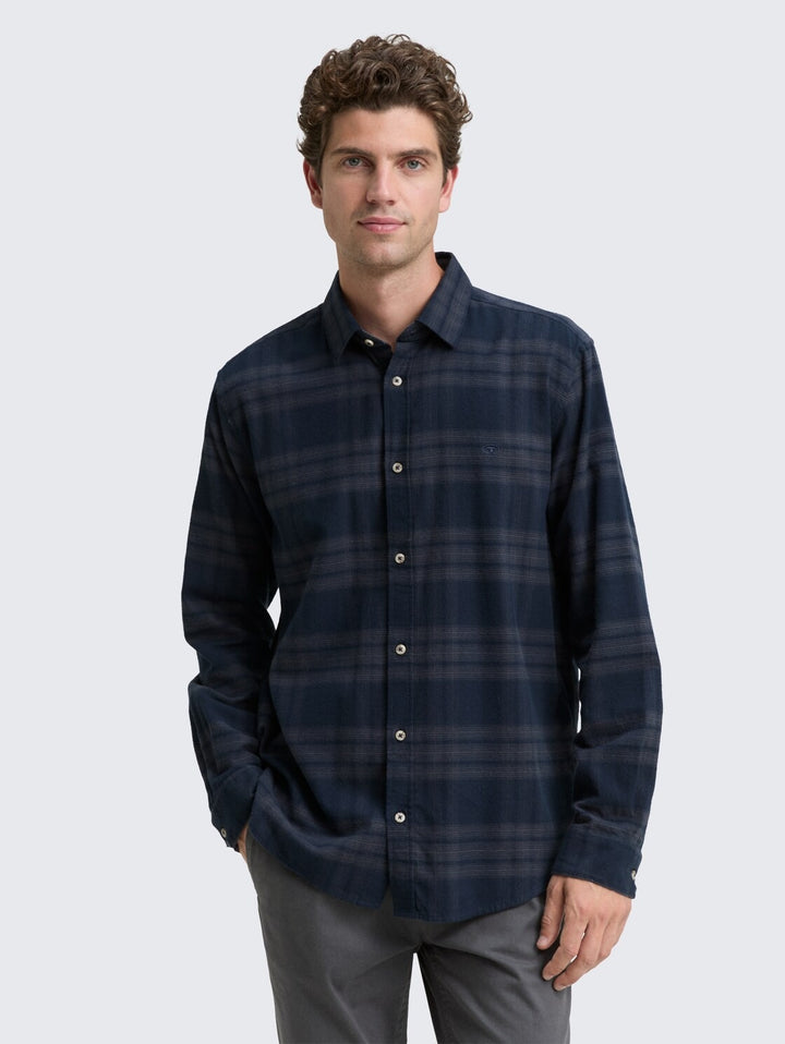 TONAL CHECK SHIRT