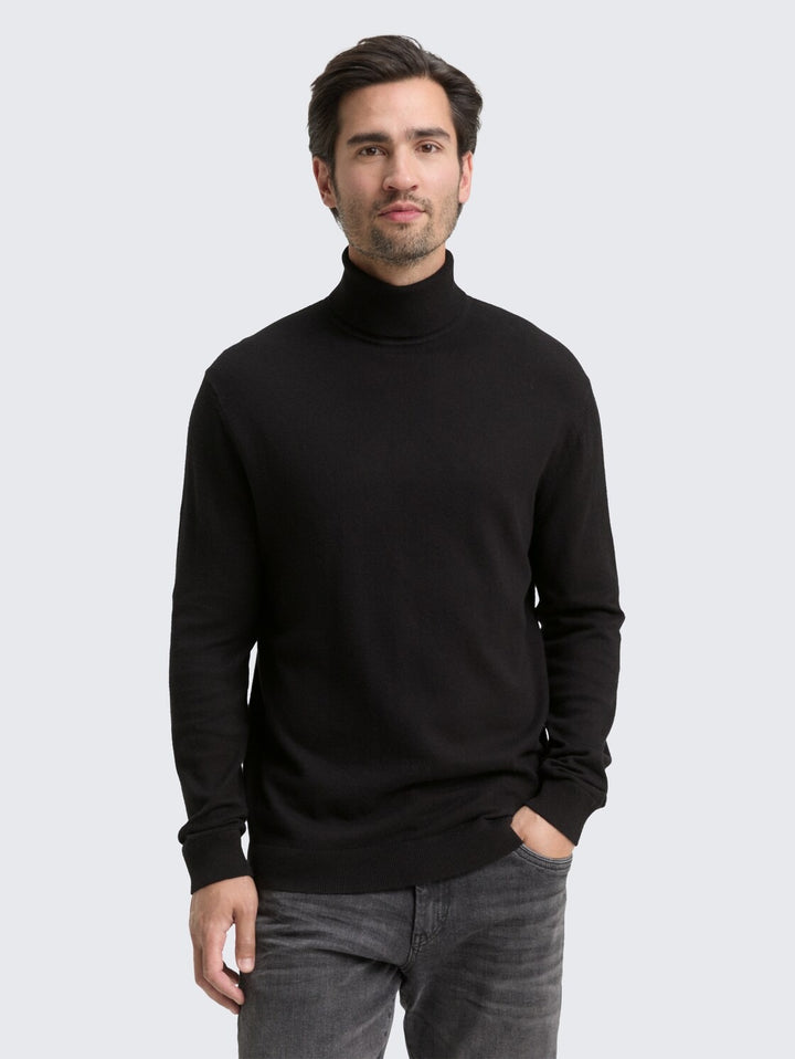 COTTON CASHMERE TURTLENECK KNIT