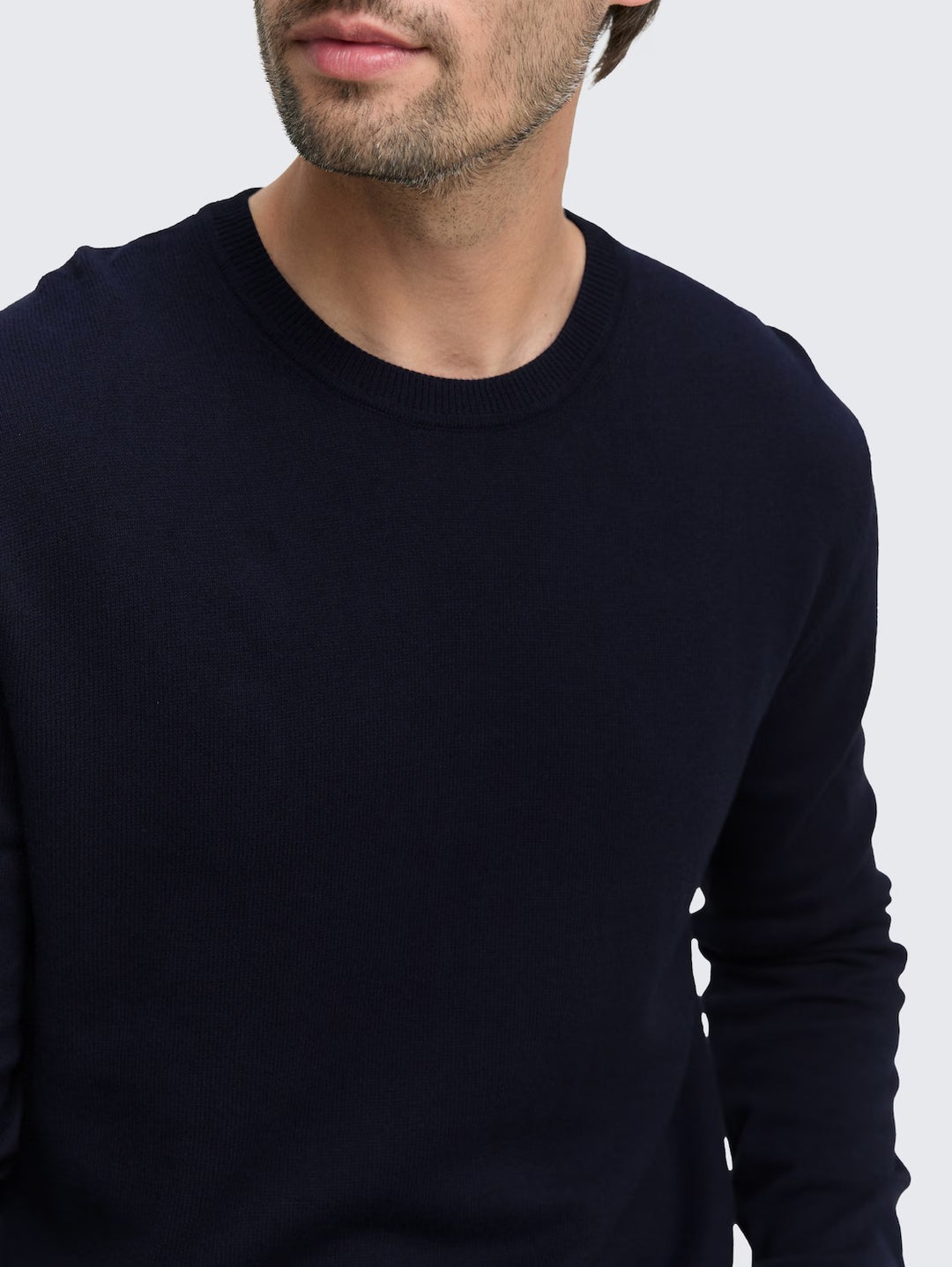 COTTON CASHMERE CREWNECK KNIT