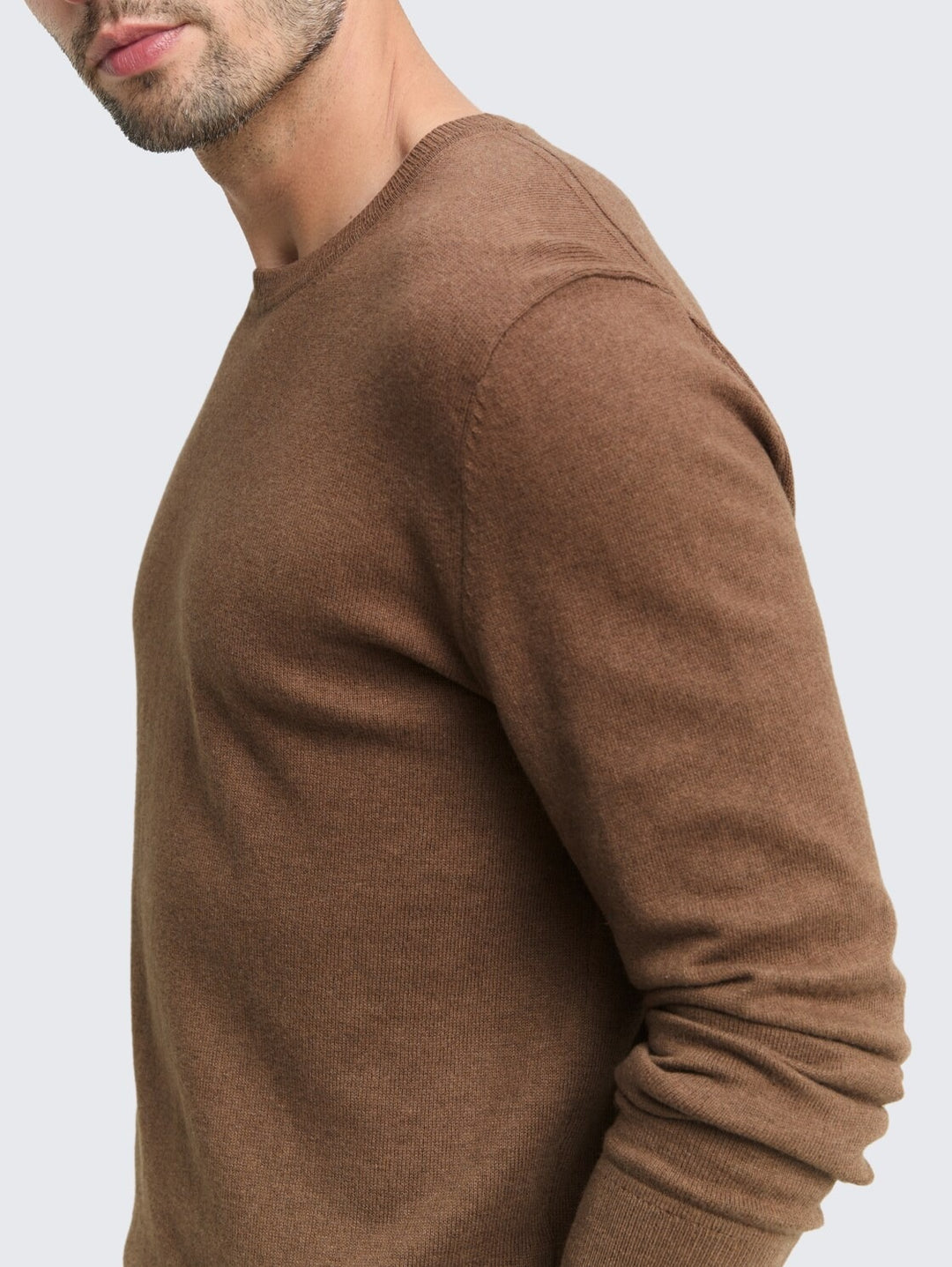 COTTON CASHMERE CREWNECK KNIT