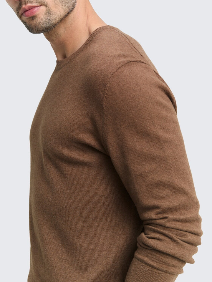 COTTON CASHMERE CREWNECK KNIT