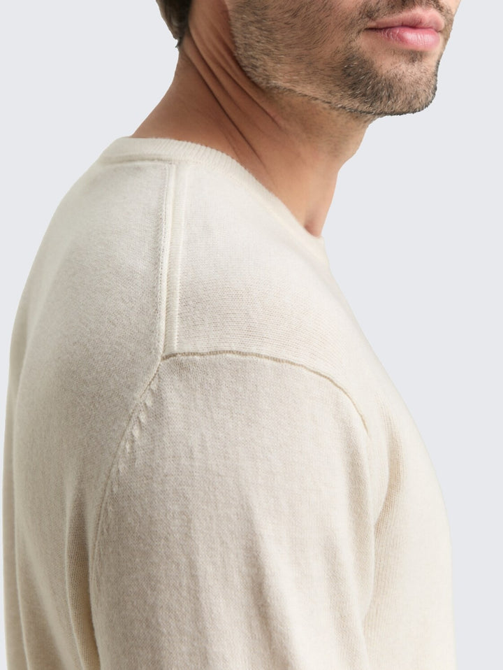COTTON CASHMERE CREWNECK KNIT