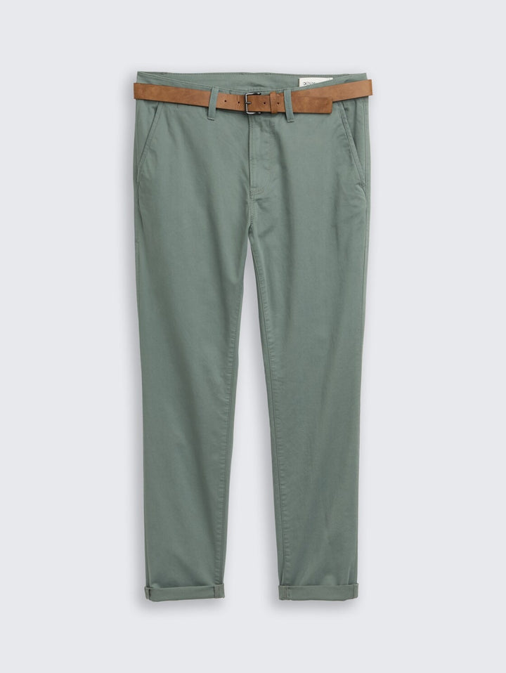 SLIM CHINO WITH BELT