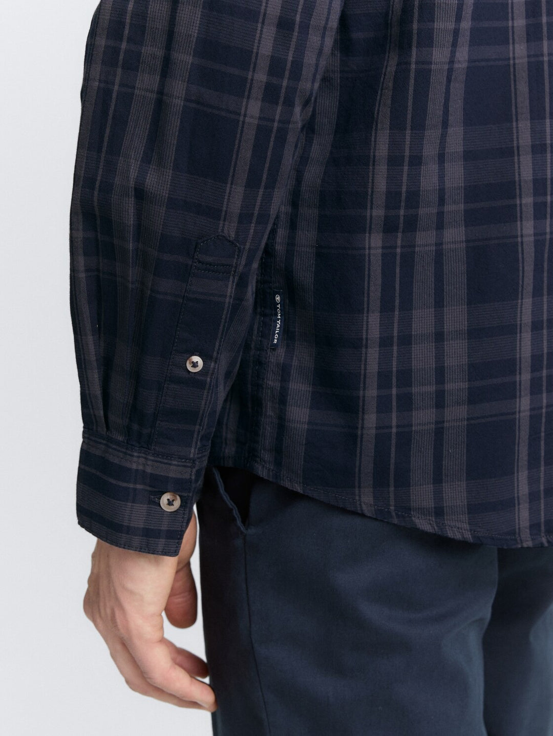 TONAL CHECK OXFORD SHIRT