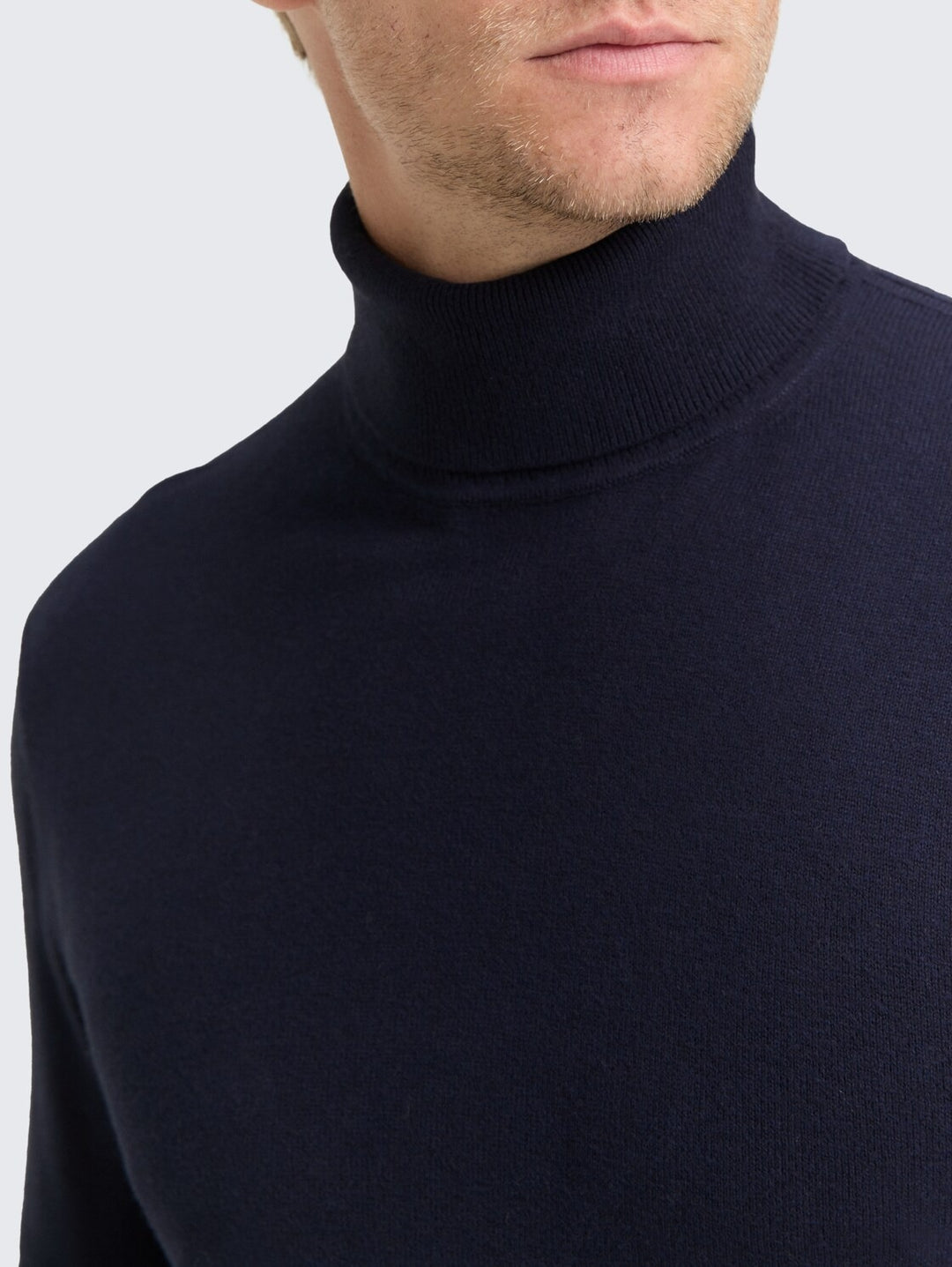 COTTON CASHMERE TURTLENECK KNIT