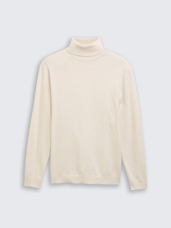 COTTON CASHMERE TURTLENECK KNIT