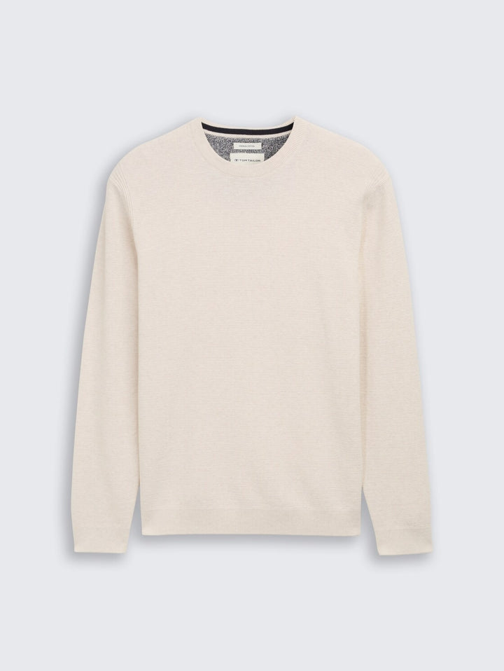 STRUCTURED CREWNECK KNIT