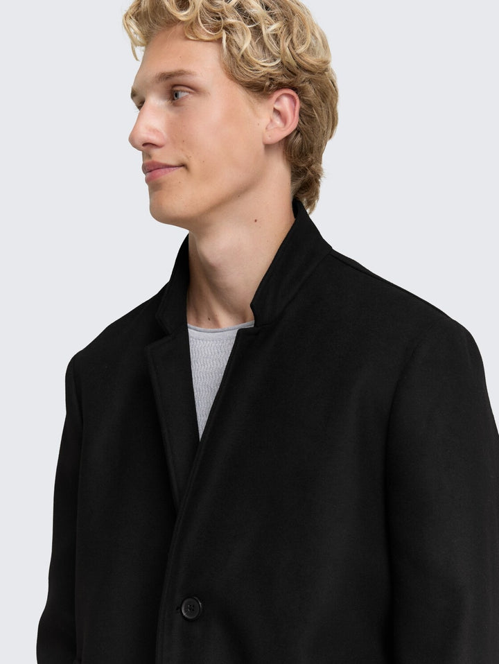 BASIC WOOL OPTIC COAT