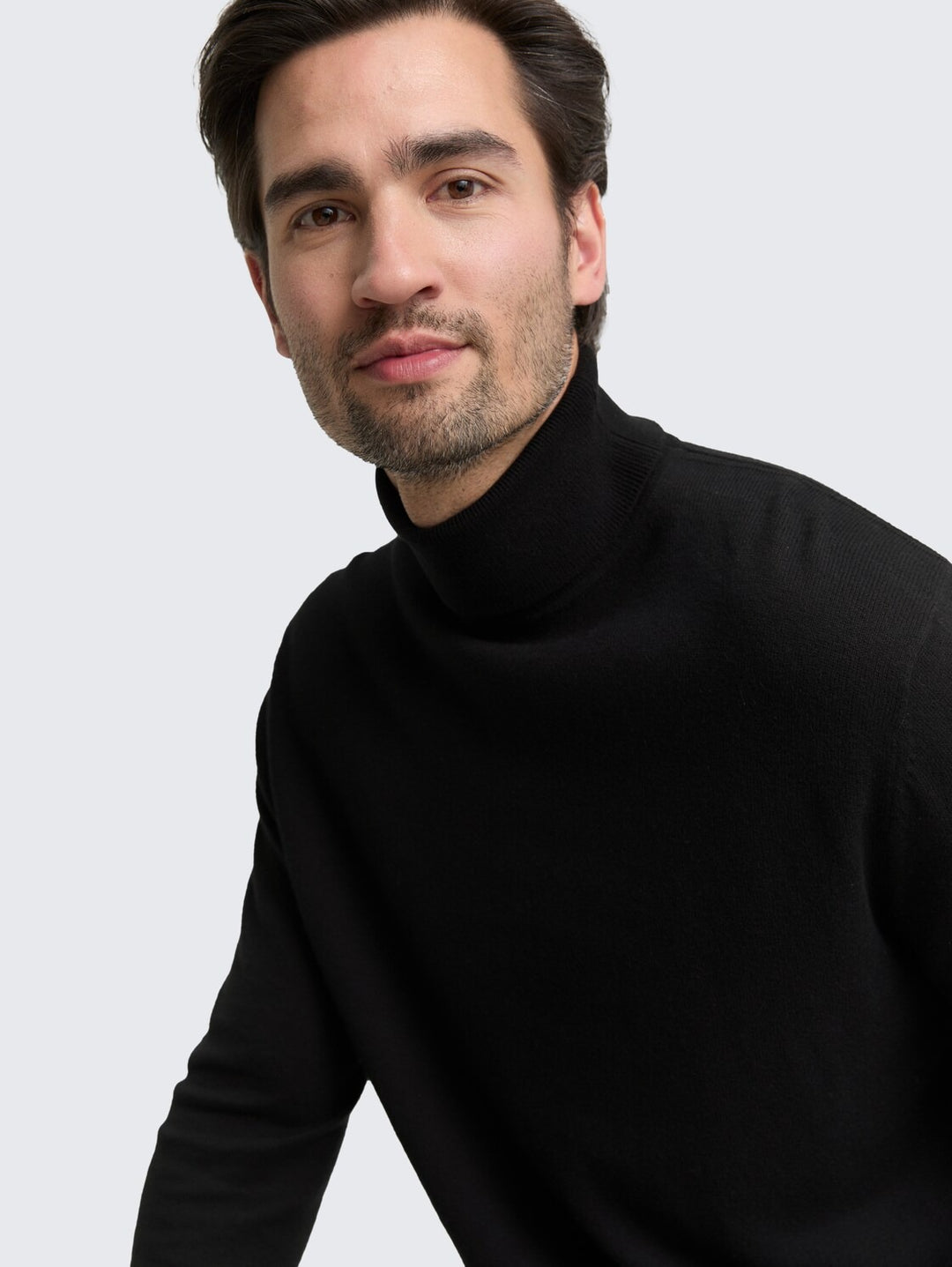 COTTON CASHMERE TURTLENECK KNIT