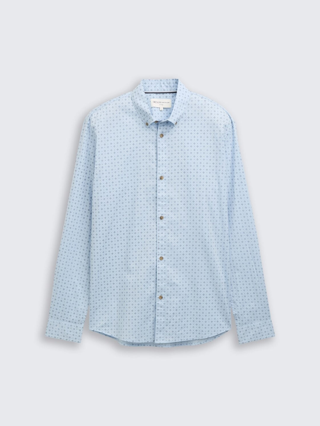 FITTED PRINTED POPLIN SHIRT