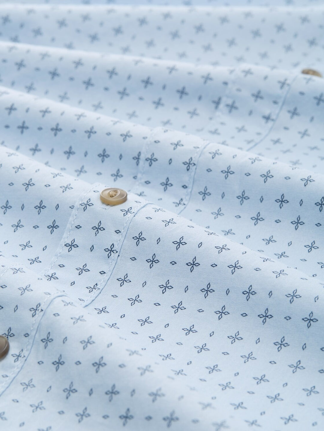 FITTED PRINTED POPLIN SHIRT