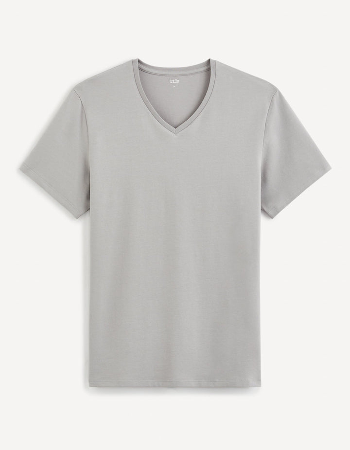 Slim stretch V-neck T-shirt
