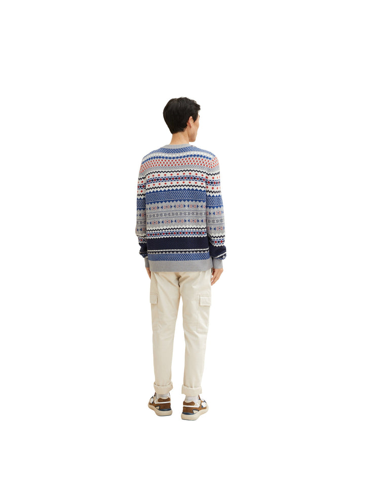 KNITTED JACQUARD PULLOVER