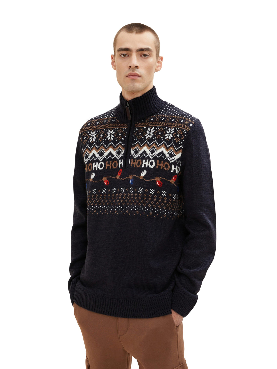 KNITTED JACQUARD TROYER